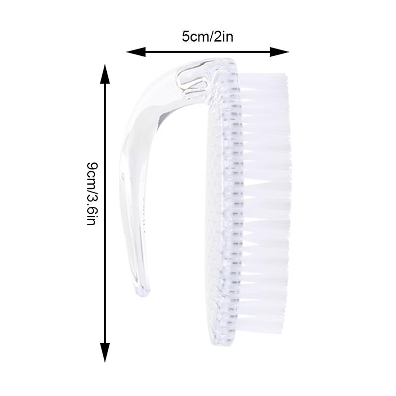 1Pcs Nail Brushes Nail Art Manicure Pedicure Soft Remove Dust Powder Cleaning Brush Tools Transparent Horn Brushes