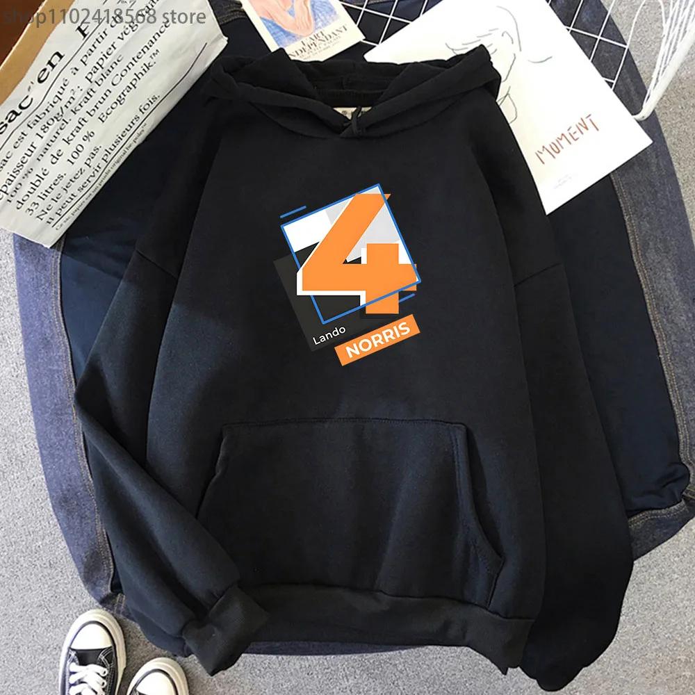 Мужская одежда F1 Hoodies Number 4 Sweatshirt Y2k Clothes Осень Зима Женская Унисекс Streetwear Длинный рукав Top