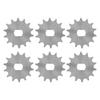 6 шт. Звездочка цепи Колесо Скорость велосипеда Редукторный двигатель Аксессуар Тип 420 14 зубьев Внутр. диам. 12x17 мм