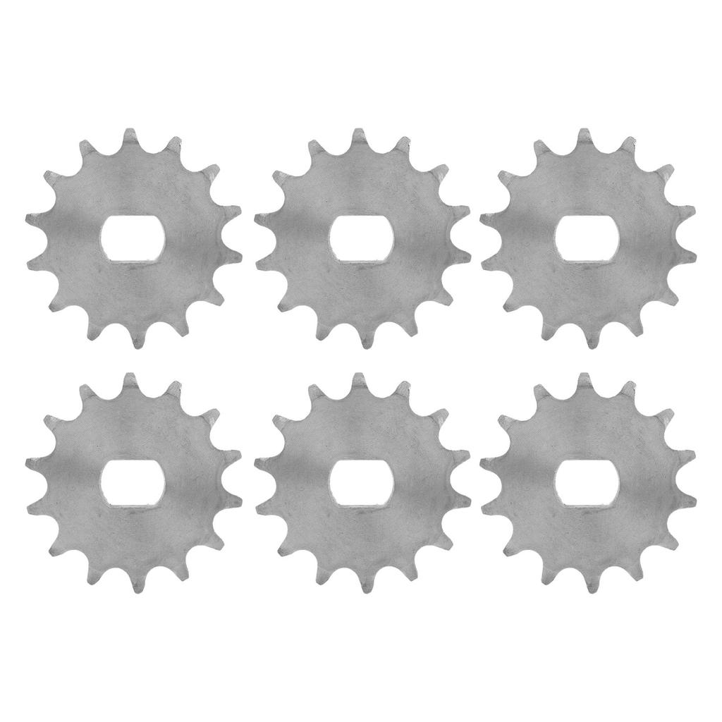 6 шт. Звездочка цепи Колесо Скорость велосипеда Редукторный двигатель Аксессуар Тип 420 14 зубьев Внутр. диам. 12x17 мм