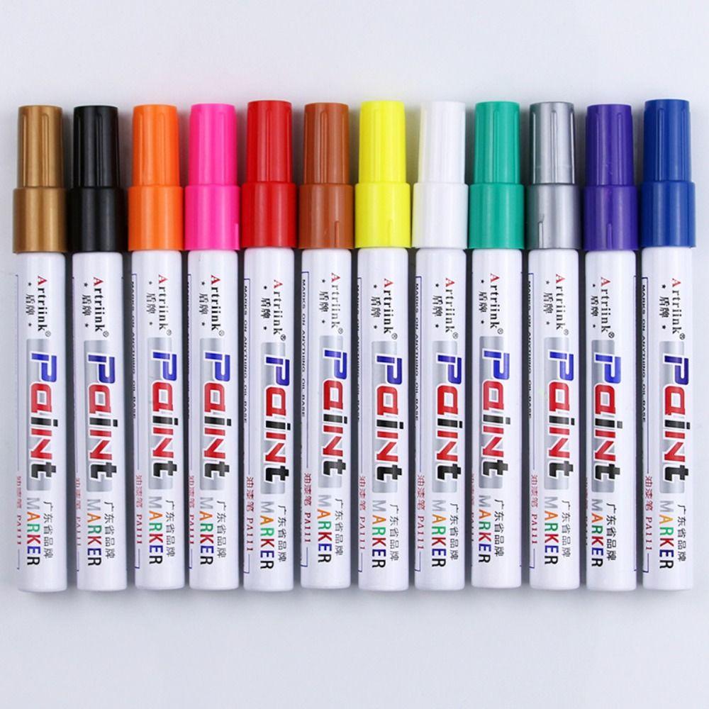 Waterproof Large Capacity Paint Pen Colorful Oil Based Pen Industrial Paint Marker Tire Tread