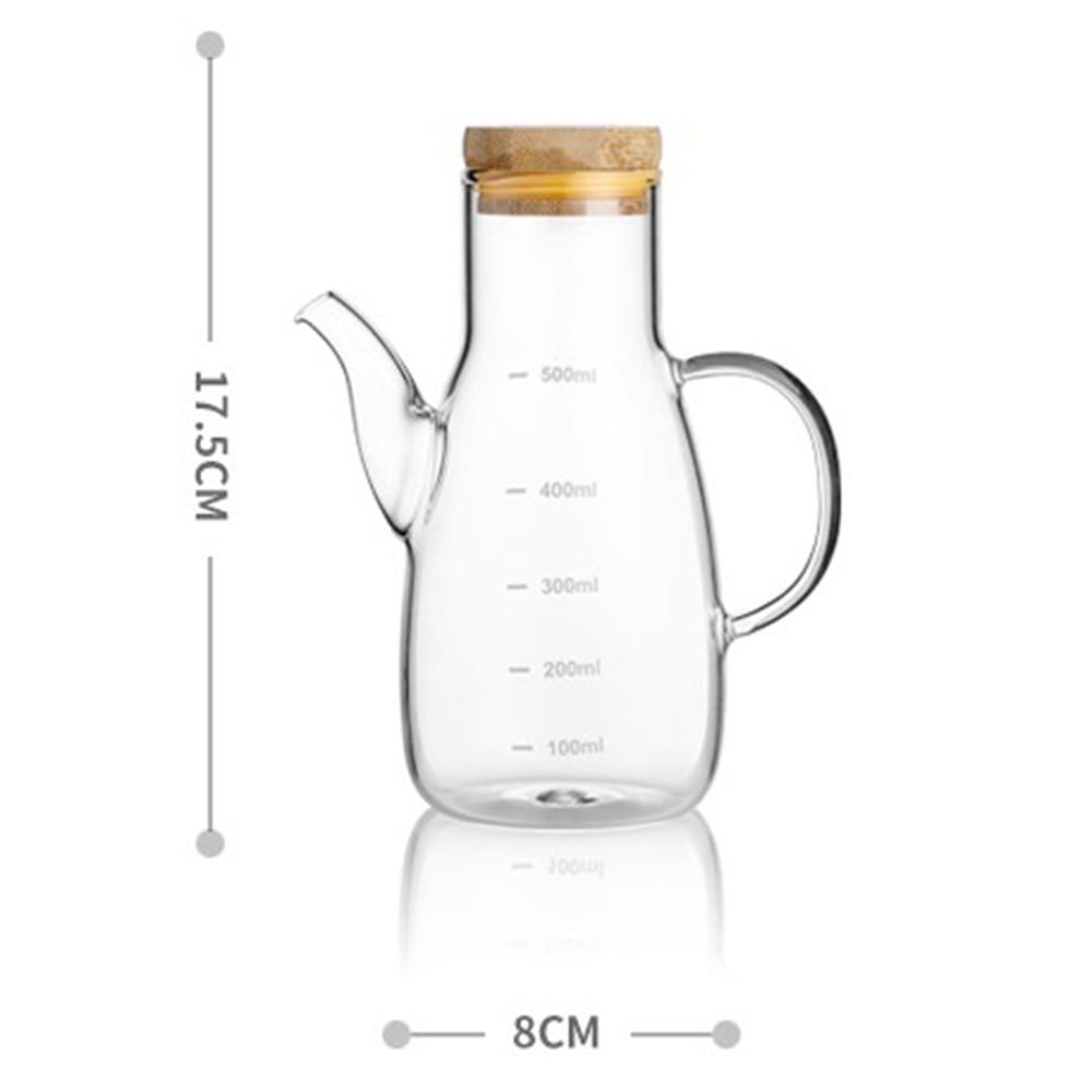 Стеклянный дозатор масла, кухонный горшок для бутылки оливкового масла, герметичная бутылка для соуса, уксуса, соусница, бутылка для разлива масла, дозатор меда