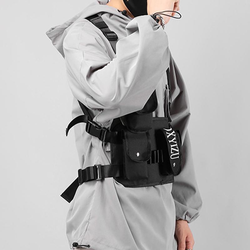 2025 Новая многофункциональная нагрудная сумка Тактическая функция Многокарманный жилет Сумка Легкий водонепроницаемый рюкзак для велоспорта и других видов спорта на открытом воздухе