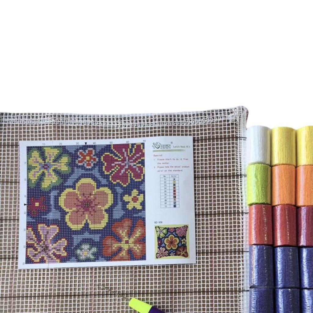 DIY наволочка защелка крючок ремесло узор вышивка дырокол игла рукоделие милые наборы для