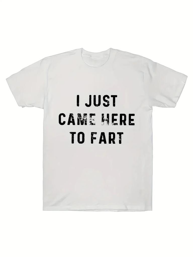 Unique I Love To Fart Graphic Print Crew Neck Short Sleeve TShirt for Unisex Comfortable Breathable and Fashionable Casual Wear