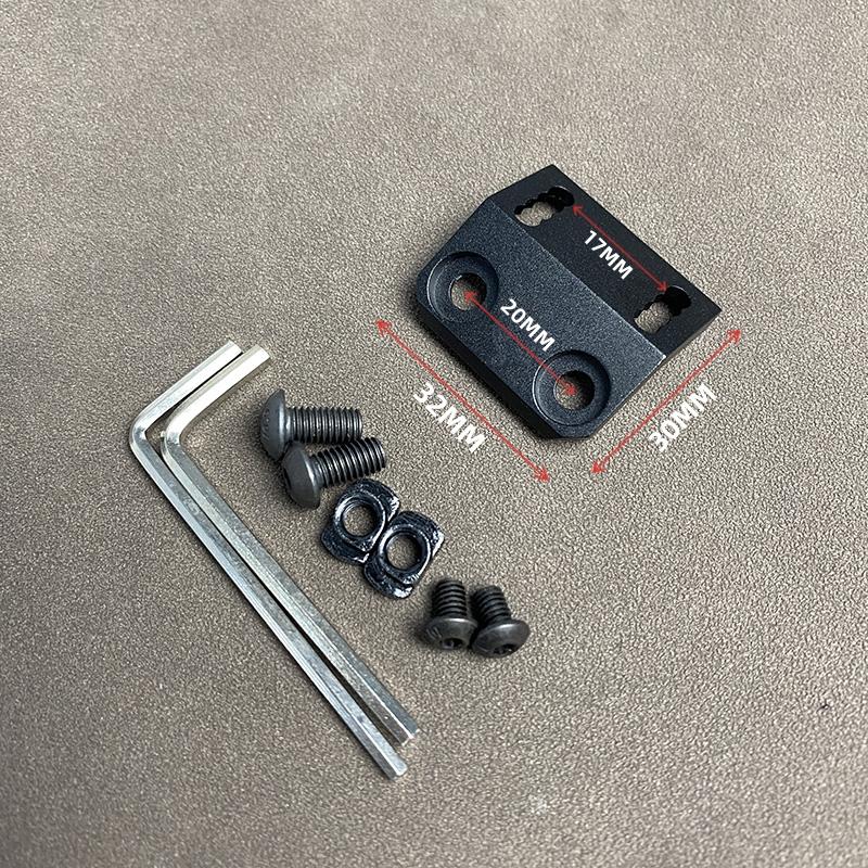 Tactical RM45 Offset scout Light mount For Airsoft SF M300 M600 PLH V2 M640 Flashlight Base Parts M-LOK Picatinny Rail2