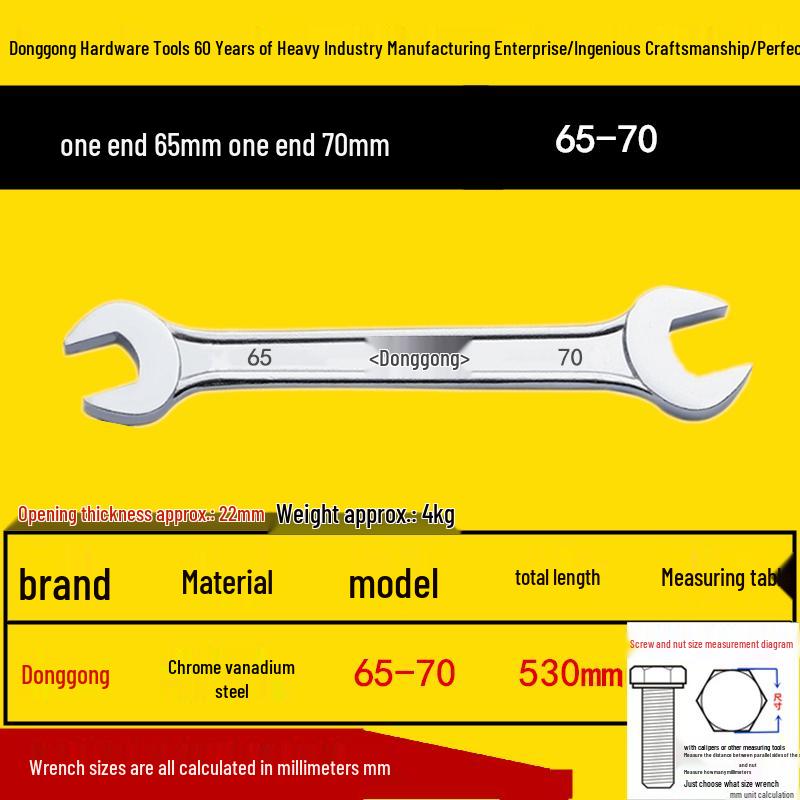 Donggong Professional Double-Ended Open-End Wrench and Crab Fork Pliers - National Standard Hardware Tools.
