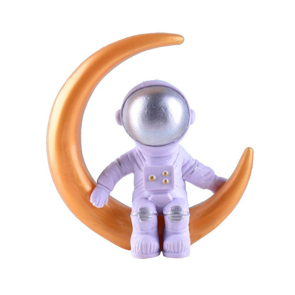 Принадлежности для дня рождения мальчика, Миниатюрные топперы для торта в виде ракеты для детского праздника, Фигурка астронавта на космическом шаттле