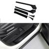 Hyorabyn Door Scuff Plates and Side Step Guards for Toyota New Voxy 90 Series New Noah 90 Series 2022 and Stain Carbon Fiber 6 Pieces / (January