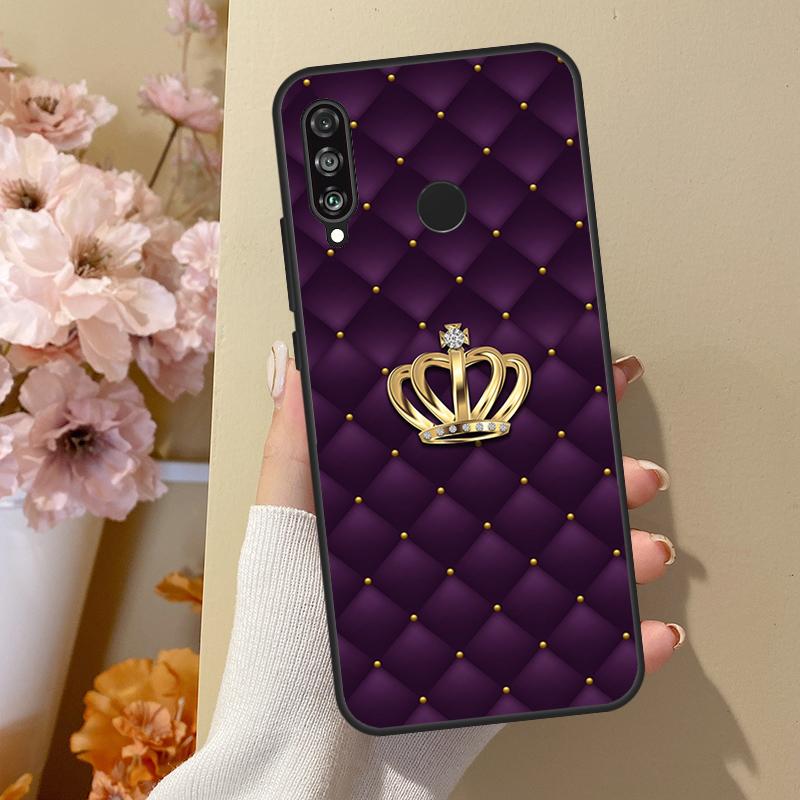 Чехол со стеганой текстурой и узором дивана в виде короны для Huawei P40 Lite P20 P50 P30 Pro P Smart Z 2019 Nova 5T, чехол для Honor 50
