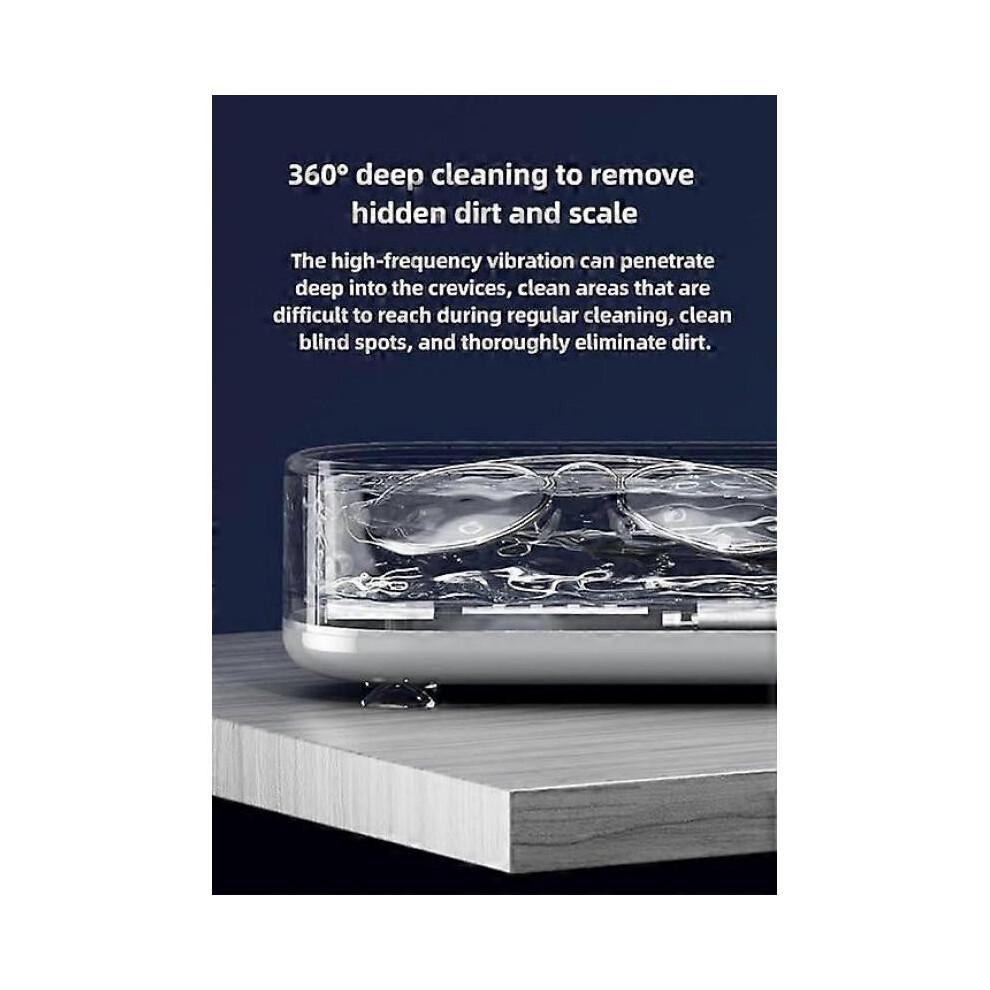 Ultrasonic Glasses Cleaner, 450ml Portable 45KHz Professional Ultrasonic Cleaner Machine for Eye Glasses, Jewelry, Makeup Brush