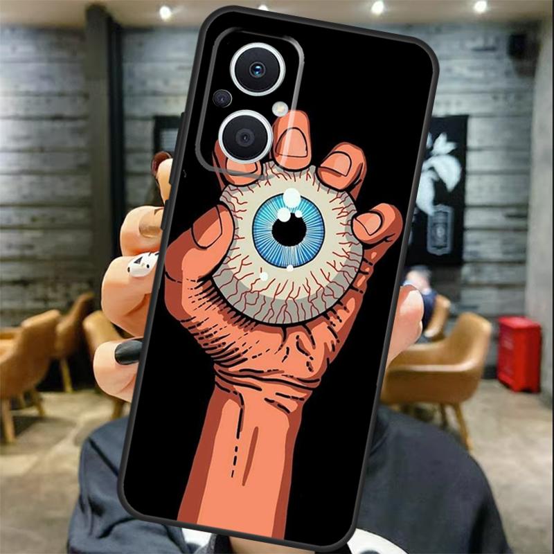 Чехол с глазами для OPPO Reno 13 F 12 F 11F 8T 7 8 10 11 Pro OPPO Find X8 Pro X6 X3 X5 Lite Cover Coque