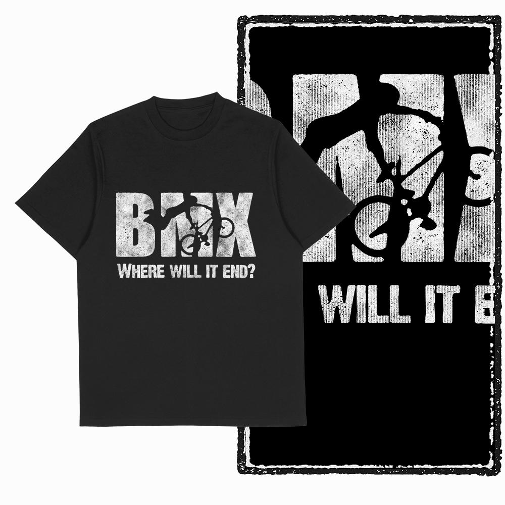 Летняя хлопковая футболка Мотоцикл, Велосипед и другие элементы Персонализированная печать Подходит как для мужчин, так и для женщин