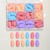 288pcs Solid Color Press On Nails Matte Finish Acrylic Fake Nails Hot Nail Tips  Daily Wear