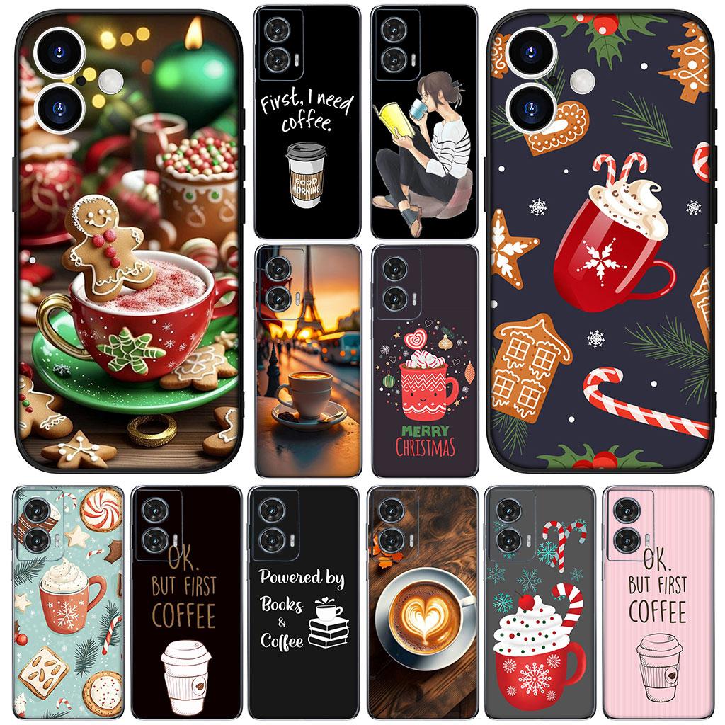 OK But First Coffee Book Christmas Phone Cover for Xiaomi Redmi Note 12 10 11 9 8 Pro 10C 12C 9T 9A Note11 Note12 5G 4G Case