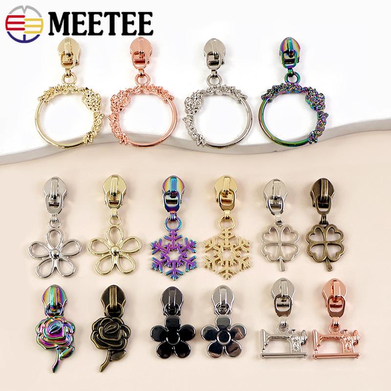 5/10/20 шт. Meetee 5# Бегунки для молний для нейлоновых лент молний Швейные головки застежек-молний Ремонтные комплекты Сумка Одежда Аксессуары