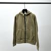 Couple Hoodie Sweatshirt Round Neck Zip Up Casual Loose Fit Men Women