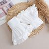 Flower Lace Fake Cuffs Pleated Horn Cuffs Decoration Gift False Cuff Sleeve  Photo Prop