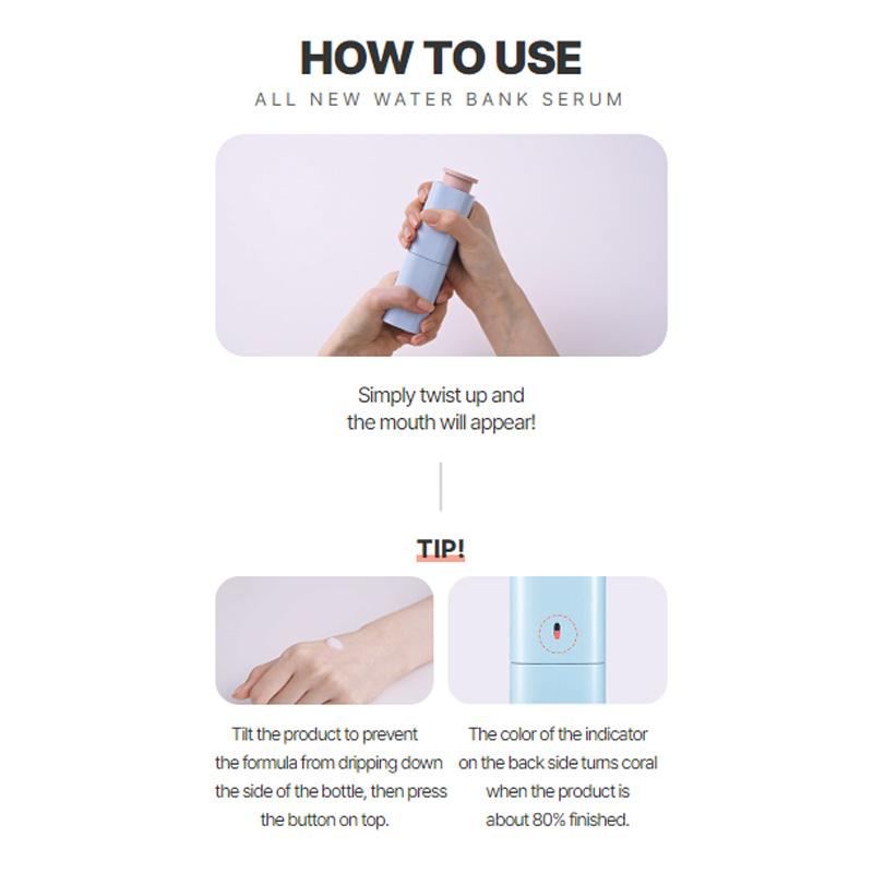 LANEIGE Water Bank Blue Hyaluronic Serum for All Skin Type 50mL (2 Options)