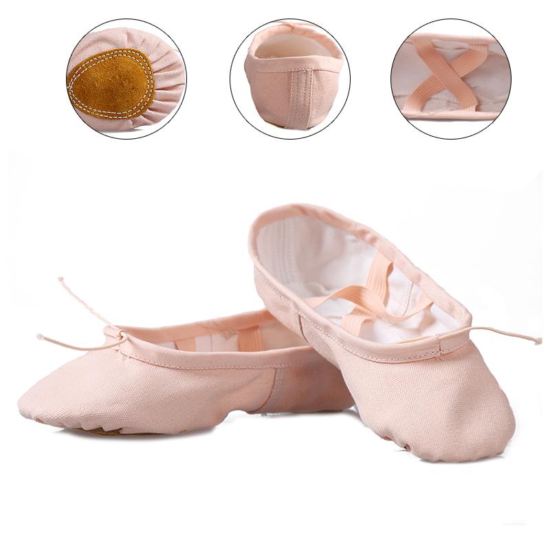 Girls Canvas Ballet Shoes/Ballet Slipper/Dance Shoe/Yoga Shoes Split Sole Flats