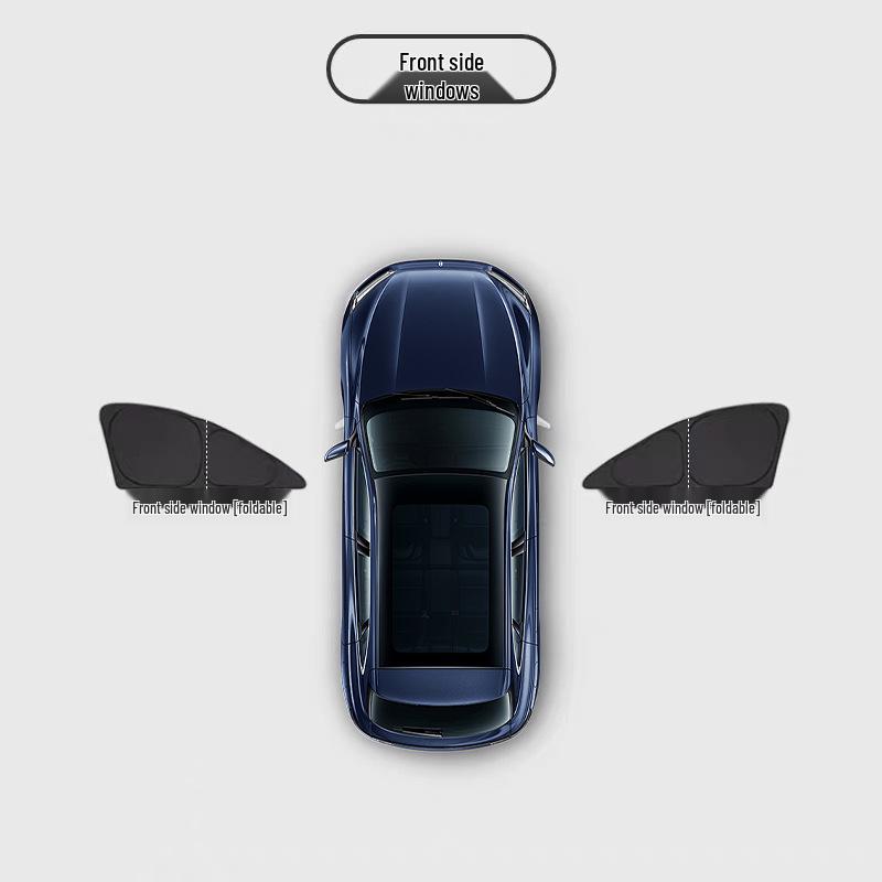 Подходит для 25 моделей AITO New M8: Полный комплект солнцезащитных шторок на окна автомобиля для защиты от летнего солнца и обеспечения приватности в салоне