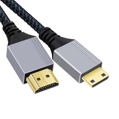 Xiwai Высокоскоростной кабель HDMI «папа» — Micro HDMI «папа» 4K 60 Гц с экранированным прямым разъемом для монитора ноутбука HDTV 30 см 2.0 Тип D Компьютер,