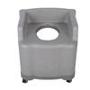 Portable Commode Toilet Chair with Universal Wheels Armrest Non Slip Quick Drying Soft EPP Portable