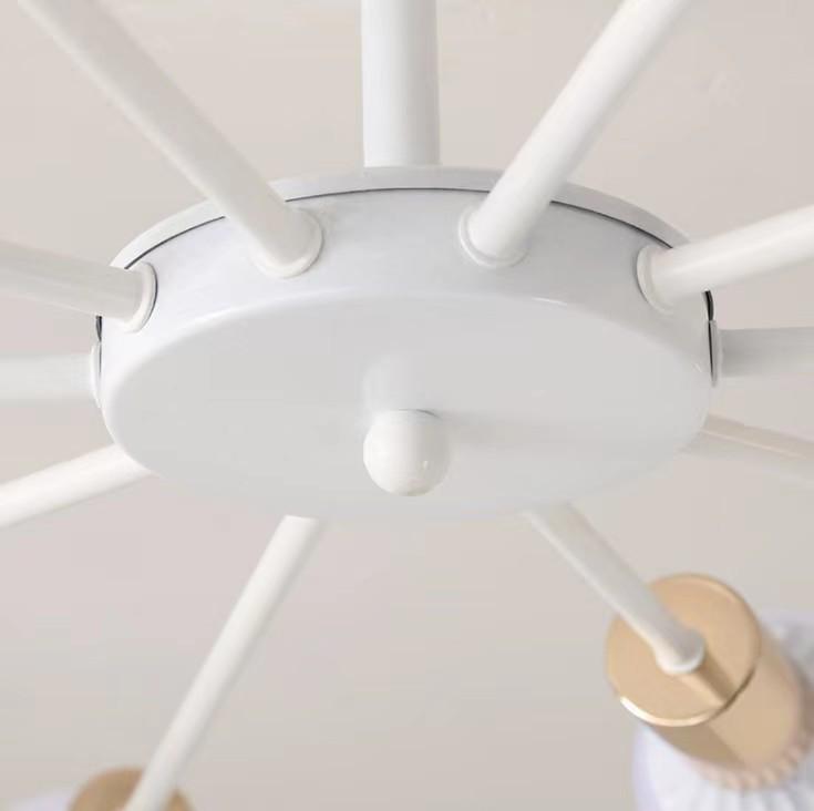 Черно-белая скандинавская минималистичная люстра-ветвь, светодиодный потолочный светильник для столовой, гостиной, спальни и гостиничных номеров