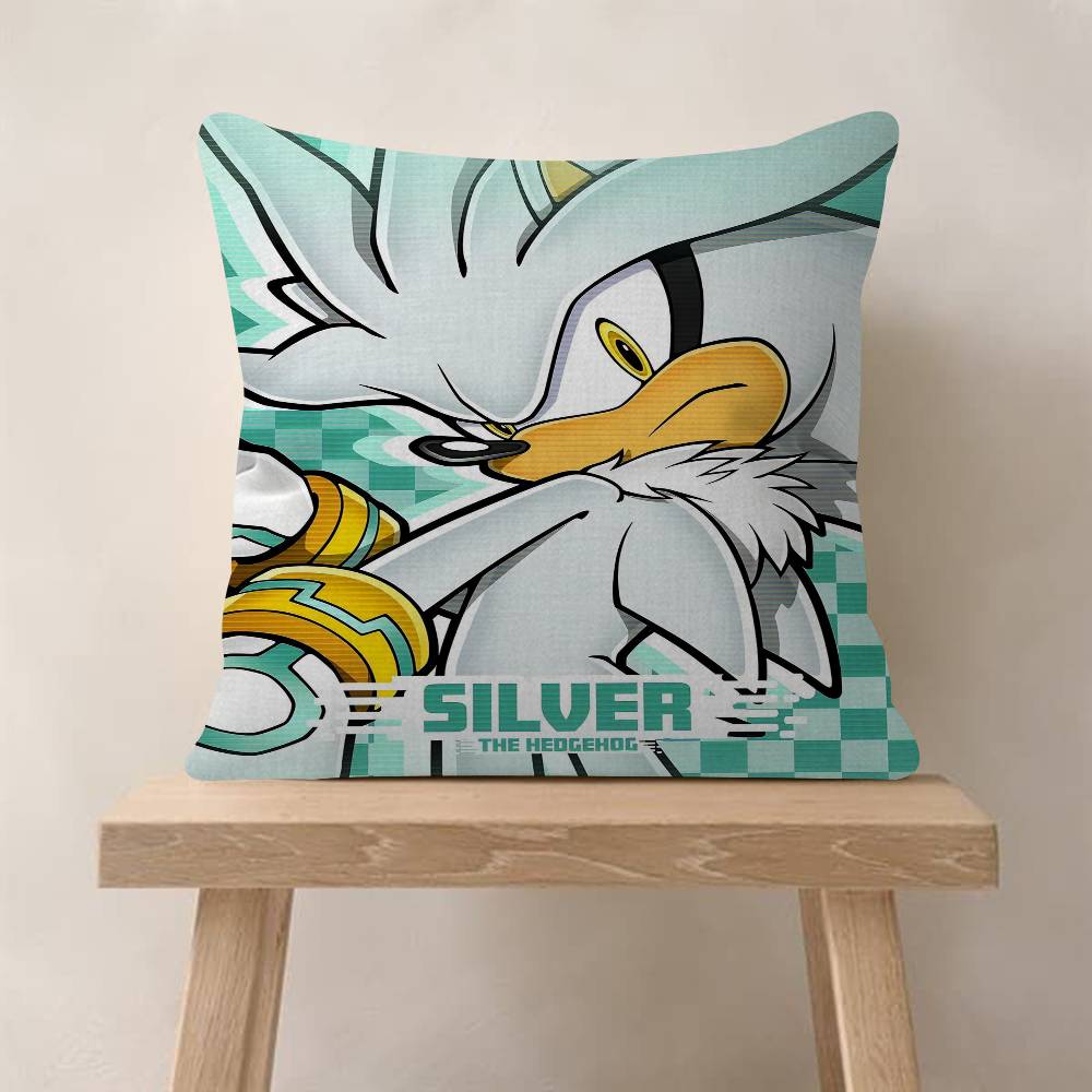 PC Classic Anime SSonic Characters Pillow Cushion Cover Pillowcase Living Room Sofa Home Decor Customized