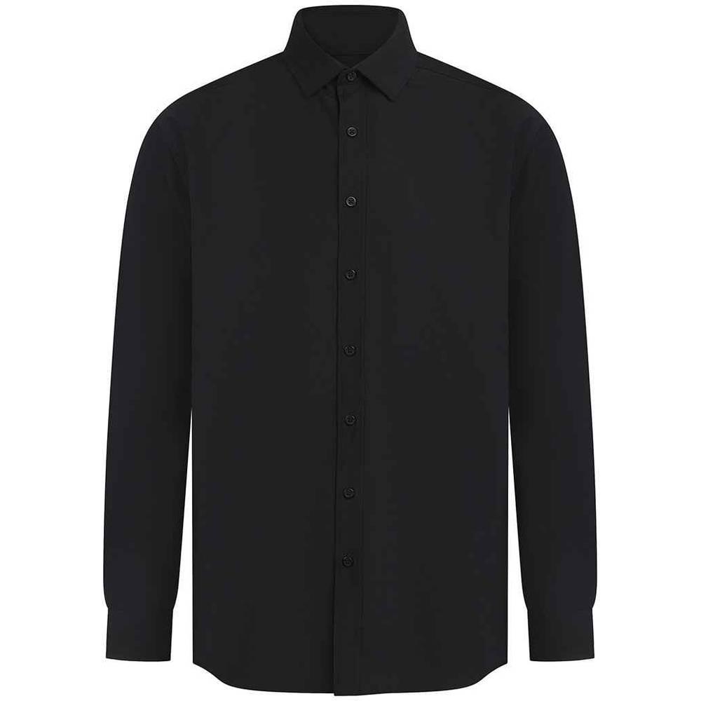 Henbury Женская/дамская хлопковая рубашка Feel Cool Plus с длинными рукавами