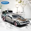 Велли 1:24 DMC-12 Машина времени DeLorean Назад в будущее Сплав Гоночный автомобиль Модель Литьевой металл Спортивный автомобиль Модель транспортного средства Подарок для детей