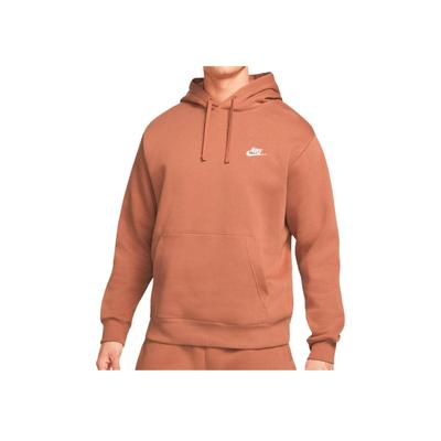 Nike Толстовка мужская с капюшоном, с длинным рукавом, с логотипом, коричневая BV2654-215