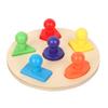 Children's Montessori Wooden Toys Geometric Shape Matching Baby Hand Grasping Board Sensory Game Educational Toys for Children