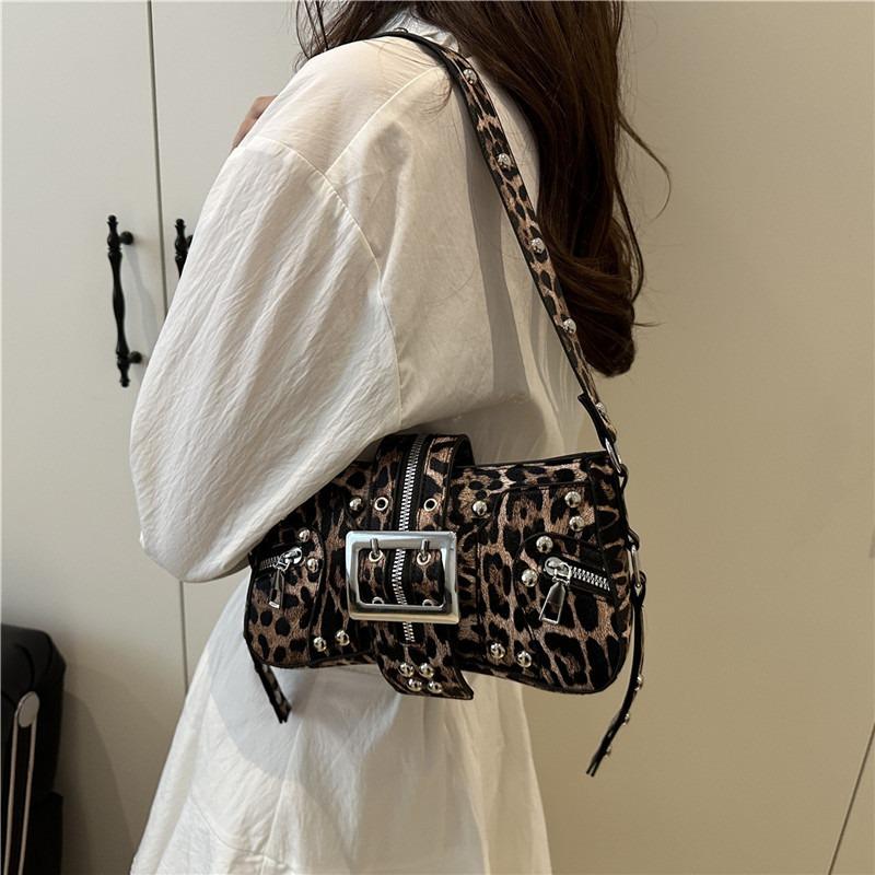 Локомотивная сумка-ремень с заклепками в стиле панк, сумка-подмышка на плечо в локомотивном стиле, ретро-сумка, женская сумка-мессенджер, тренд