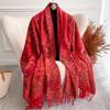Luxury Thick Cashmere Scarf Women Print  Wraps Pashmina Travel Poncho Warm Blanket Winter Bufanda Shawl Female Stoles