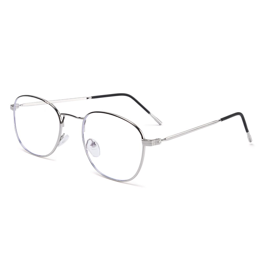 Protection Square Frame Metal Eyeglasses Anti-Blue Light Glasses Computer Goggles Ultra Light Frame