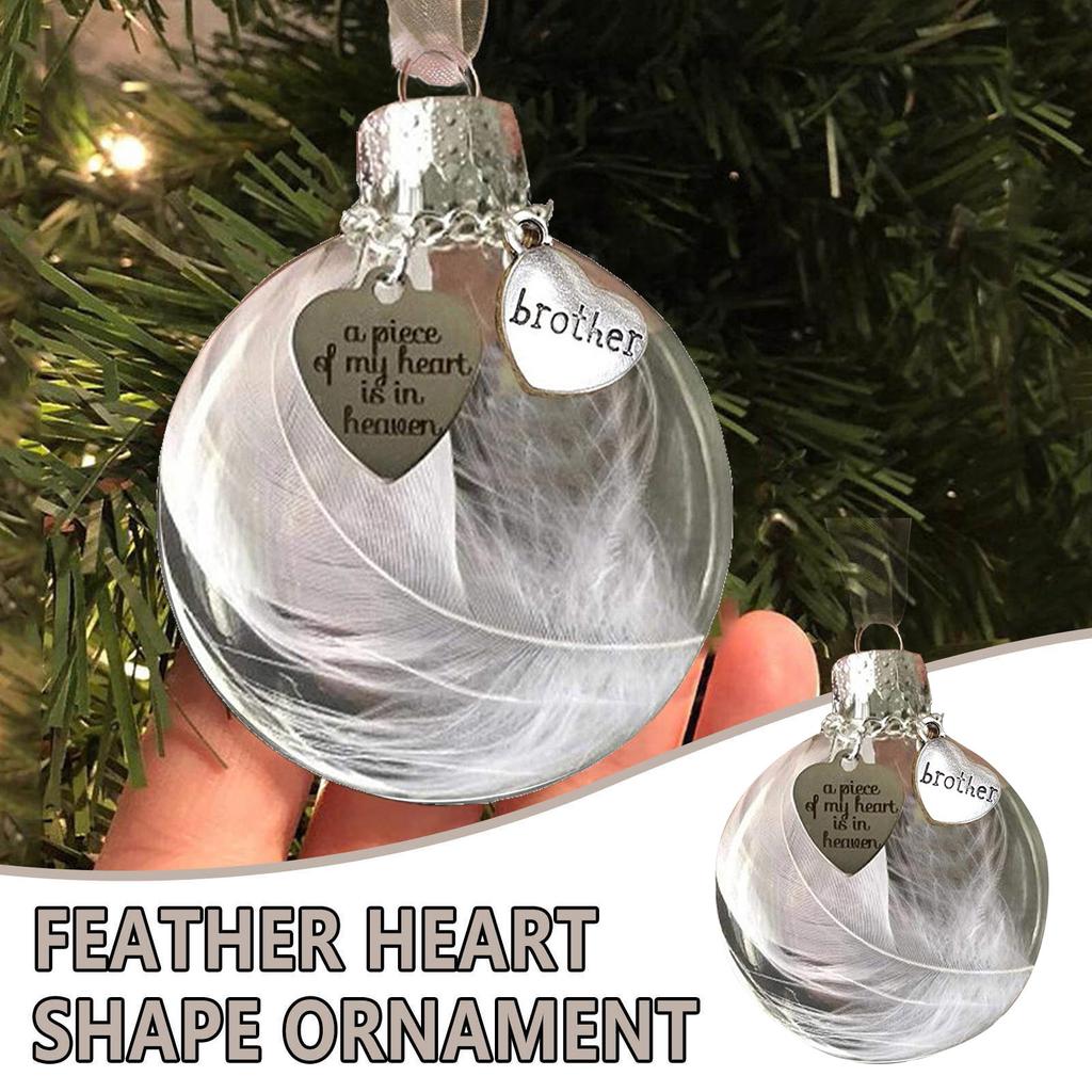 Подвеска «Перо ангела» «Любовь» Шар из перьев «Часть моего сердца вздымается» Мемориальный орнамент