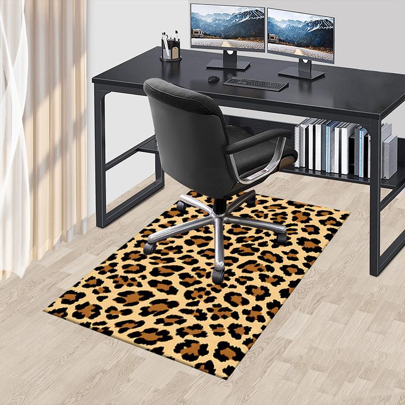 1PC Leopard Print Extra Large Non Slip Floor carpet, Office, family, bedroom, Studio Large Area Rug Indoor Rugs, , Vibrant Colors