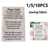 1/5/10 шт. Креативное карманное молитвенное одеяло, молитвенные подарки, ручная работа, сшитое одеяло, символизм, стихи, одеяла