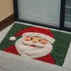 Рождественский ковер Дверной коврик С Рождеством Христовым Фестиваль Дед Мороз Уличные украшения Дом 2025 Навидад Рождественское украшение Год 2026
