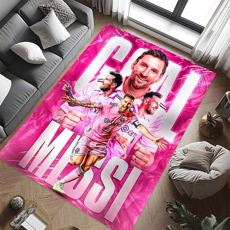 Goal Messi: Triumph Pink carpet Doormat printing Protective pad Art Bathroom mat