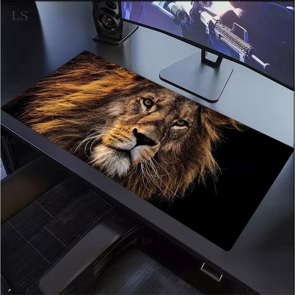 lion Tiger Mouse pad Non-slip HD Print Large Size 900x400mm Desk Mat Rubber Computer Rug Gamer Mouse pads PC