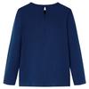 T-shirt enfants manches longues bleu marine 5 dimensions disponibles