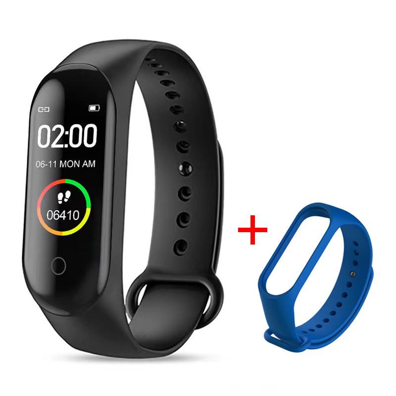 Водонепроницаемый M4 Смарт-часы Браслет Монитор артериального давления и сердечного ритма Смарт-браслет Фитнес-трекер Браслет для Android IOS