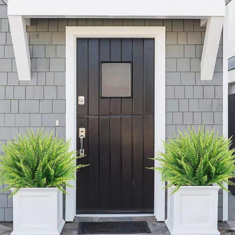 32-40cm Artificial Plants Fake Boston Ferns Bushes For Home Garden Outdoor Yard Decoration Faux Shrubs Greenery Plants