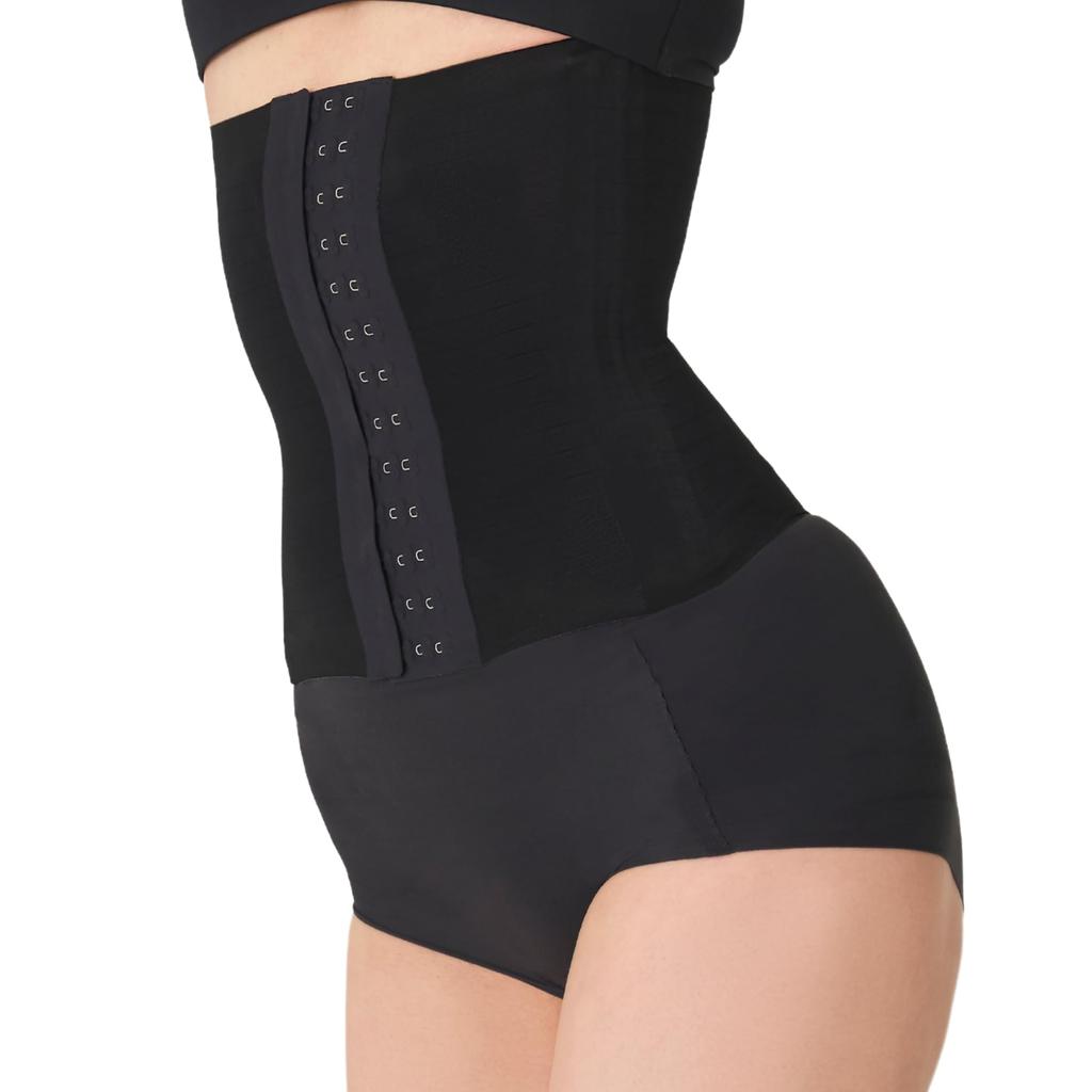 Official Waist Cincher Corset Tummy Tightening Shapewear Waist PELTHY [Persie] [Reset Corset] (2, Black, M)