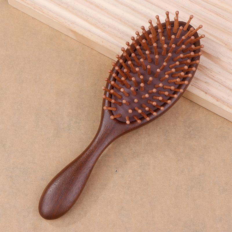 Массажная расческа с воздушной подушкой из сандалового дерева, расческа для резьбы по волосам, профессиональная здоровая массажная щетка, высококачественная расческа для волос