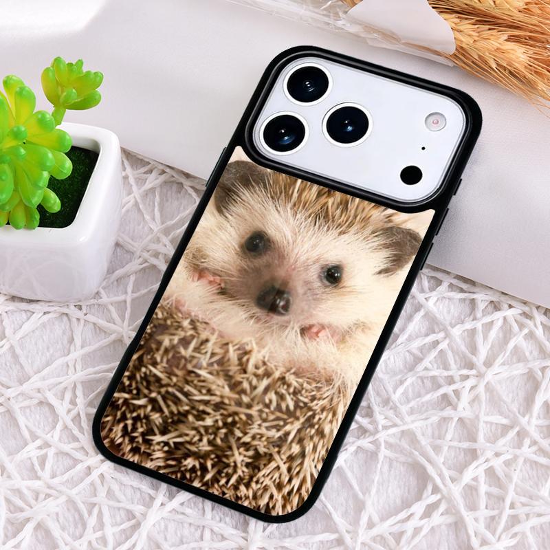 Hedgehog soft Phone Case for iPhone 17 Air 16 15 11 12 14 13 Pro Max Shockproof Cover