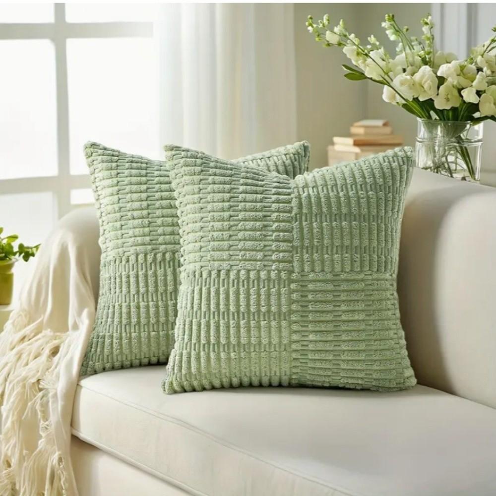 Super Soft Corduroy Pillow Cover Solid Color Wear Resistant Throw Pillow Covers Textured Thickened Pillowslip Couch Sofa