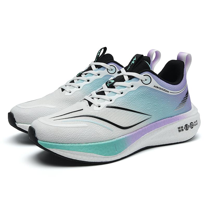 New 2024 Carbon Plate Air Cushion Sneaker Breathable Lightweight Women's Comfortable Nonskid Marathon Men Sports Running Shoes